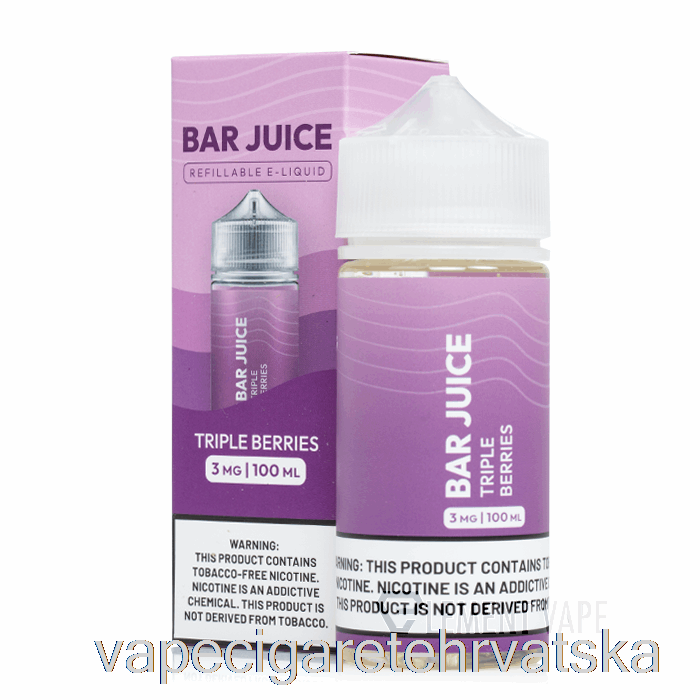 Vape Hrvatska Triple Berries - Bar Sok - 100ml 6mg